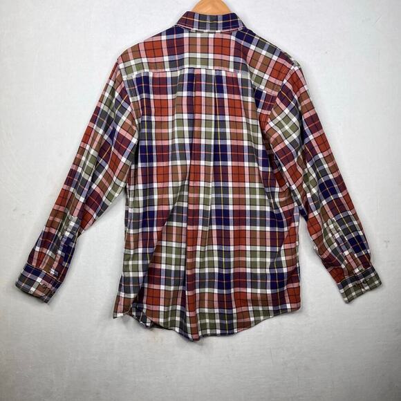 Orvis Signature Collection flannel button down shirt multicolor plaid medium - Picture 6 of 7